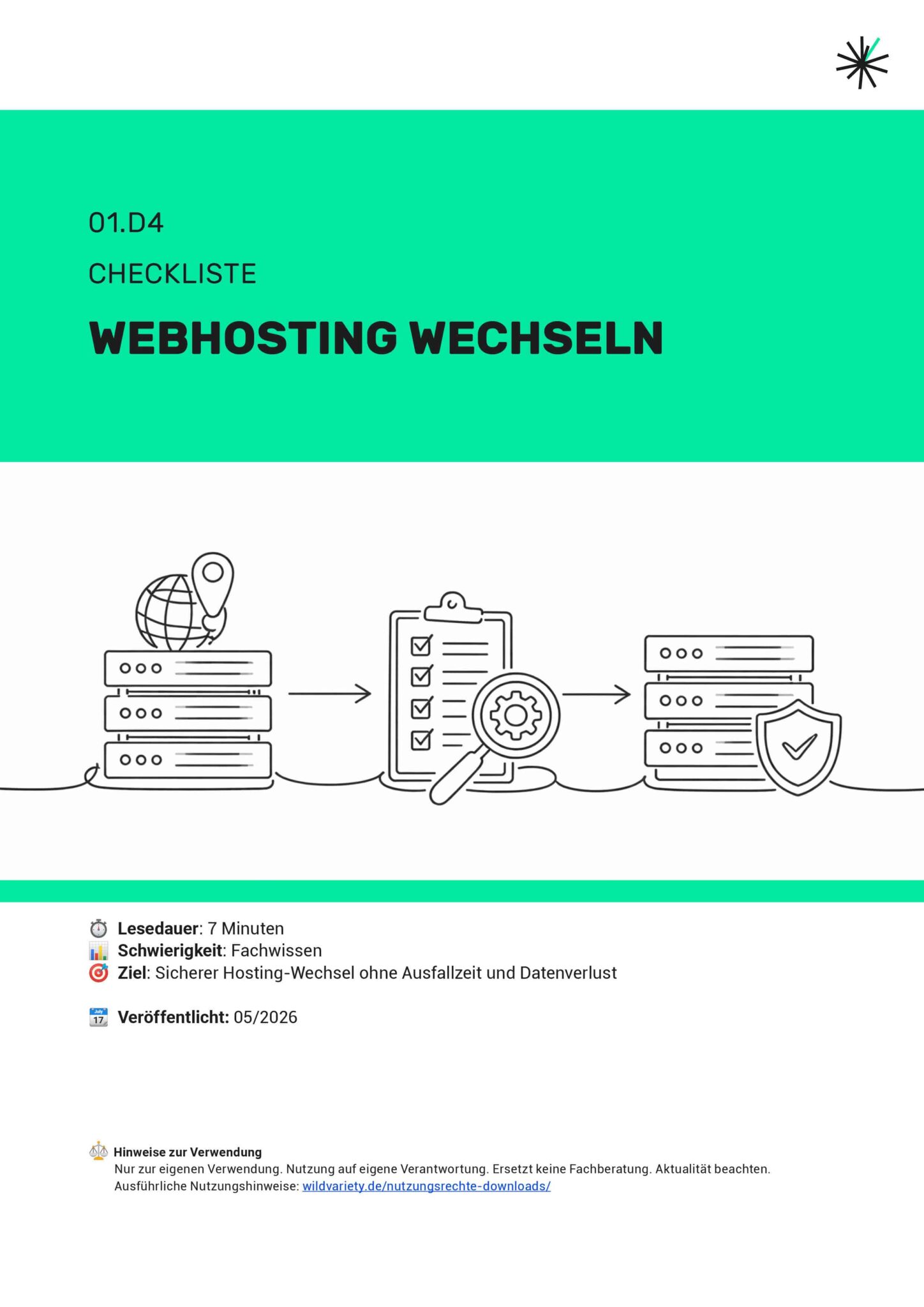 Checkliste Webhosting wechseln